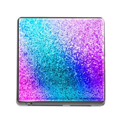 Rainbow Colors Colorful Pattern Memory Card Reader (square 5 Slot)