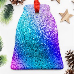 Rainbow Colors Colorful Pattern Bell Ornament (two Sides) by Posterlux