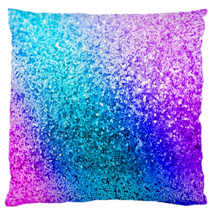 Rainbow Colors Colorful Pattern Standard Premium Plush Fleece Cushion Case (One Side)