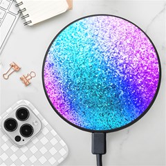 Rainbow Colors Colorful Pattern Wireless Fast Charger(black) by Posterlux