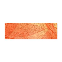 Abstract Texture Of Colorful Bright Pattern Of Transparent Leaves Of Orange And Yellow Color Sticker Bumper (100 Pack) by Posterlux