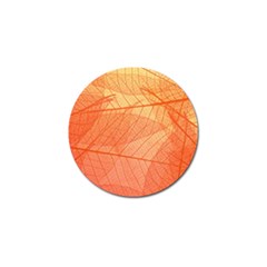 Abstract Texture Of Colorful Bright Pattern Of Transparent Leaves Of Orange And Yellow Color Golf Ball Marker (10 Pack)