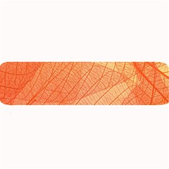 Abstract Texture Of Colorful Bright Pattern Of Transparent Leaves Of Orange And Yellow Color Large Bar Mat