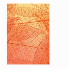 Abstract Texture Of Colorful Bright Pattern Of Transparent Leaves Of Orange And Yellow Color Large Garden Flag (two Sides)