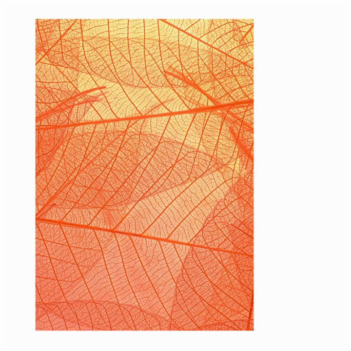 Abstract Texture Of Colorful Bright Pattern Of Transparent Leaves Of Orange And Yellow Color Large Garden Flag (Two Sides)