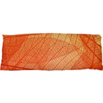 Abstract Texture Of Colorful Bright Pattern Of Transparent Leaves Of Orange And Yellow Color 25 x67  Body Pillow Case Dakimakura (Two Sides) Front