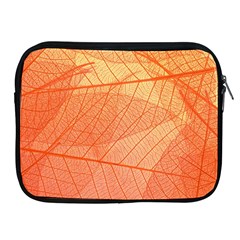 Abstract Texture Of Colorful Bright Pattern Of Transparent Leaves Of Orange And Yellow Color Apple Ipad 2/3/4 Zipper Cases by Posterlux