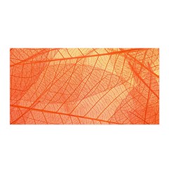 Abstract Texture Of Colorful Bright Pattern Of Transparent Leaves Of Orange And Yellow Color Satin Wrap 35  X 70 