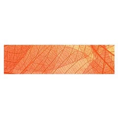 Abstract Texture Of Colorful Bright Pattern Of Transparent Leaves Of Orange And Yellow Color Oblong Satin Scarf (16  X 60 )