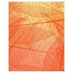 Abstract Texture Of Colorful Bright Pattern Of Transparent Leaves Of Orange And Yellow Color Drawstring Bag (small)