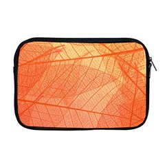 Abstract Texture Of Colorful Bright Pattern Of Transparent Leaves Of Orange And Yellow Color Apple Macbook Pro 17  Zipper Case by Posterlux