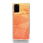 Abstract Texture Of Colorful Bright Pattern Of Transparent Leaves Of Orange And Yellow Color Samsung Galaxy S20 Plus 6.7 Inch TPU UV Case Front