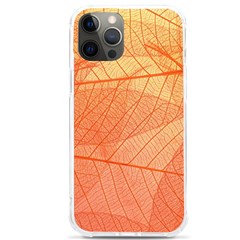 Abstract Texture Of Colorful Bright Pattern Of Transparent Leaves Of Orange And Yellow Color Iphone 12 Pro Max Tpu Uv Print Case