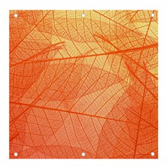 Abstract Texture Of Colorful Bright Pattern Of Transparent Leaves Of Orange And Yellow Color Banner And Sign 4  X 4 