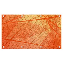 Abstract Texture Of Colorful Bright Pattern Of Transparent Leaves Of Orange And Yellow Color Banner And Sign 7  X 4 