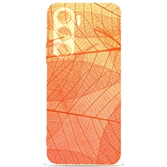 Abstract Texture Of Colorful Bright Pattern Of Transparent Leaves Of Orange And Yellow Color Samsung Galaxy S24 Plus 6 7 Inch Black Tpu Uv Case