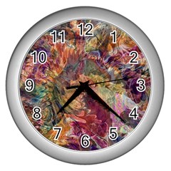 Blended Symmetry Wall Clock (silver)