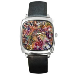 Blended Symmetry Square Metal Watch