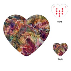 Blended Symmetry Playing Cards Single Design (heart)