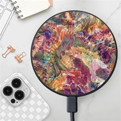 Blended Symmetry Wireless Fast Charger(black) by kaleidomarblingart