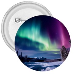 Northern Lights Aurora Night Nature 3  Buttons