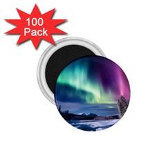 Northern Lights Aurora Night Nature 1 75  Magnets (100 Pack) 