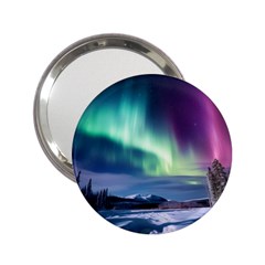 Northern Lights Aurora Night Nature 2 25  Handbag Mirrors