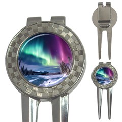 Northern Lights Aurora Night Nature 3-in-1 Golf Divots