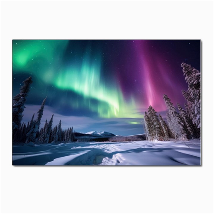 Northern Lights Aurora Night Nature Postcard 4 x 6  (Pkg of 10)