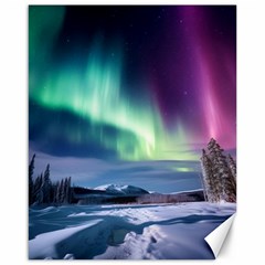 Northern Lights Aurora Night Nature Canvas 16  X 20 