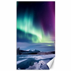 Northern Lights Aurora Night Nature Canvas 40  X 72 