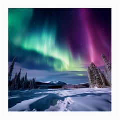 Northern Lights Aurora Night Nature Medium Glasses Cloth