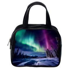 Northern Lights Aurora Night Nature Classic Handbag (one Side)