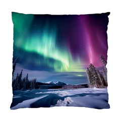 Northern Lights Aurora Night Nature Standard Cushion Case (two Sides)