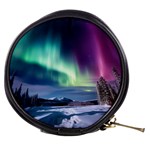 Northern Lights Aurora Night Nature Mini Makeup Bag Front