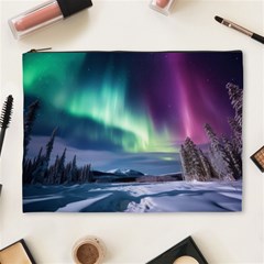 Northern Lights Aurora Night Nature Cosmetic Bag (xl)