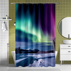 Northern Lights Aurora Night Nature Shower Curtain 48  X 72  (small) 