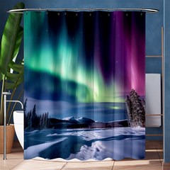 Northern Lights Aurora Night Nature Shower Curtain 60  X 72  (medium) 