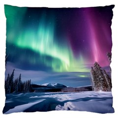 Northern Lights Aurora Night Nature Large Cushion Case (one Side)