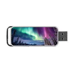 Northern Lights Aurora Night Nature Portable Usb Flash (one Side)