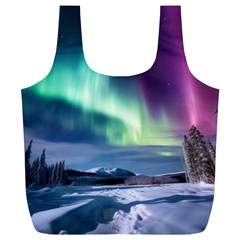 Northern Lights Aurora Night Nature Full Print Recycle Bag (xl)