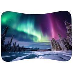 Northern Lights Aurora Night Nature Velour Seat Head Rest Cushion