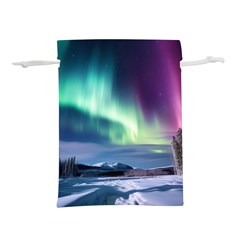 Northern Lights Aurora Night Nature Lightweight Drawstring Pouch (s)