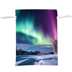 Northern Lights Aurora Night Nature Lightweight Drawstring Pouch (xl)