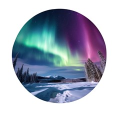 Northern Lights Aurora Night Nature Mini Round Pill Box (pack Of 3)