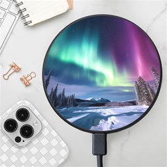 Northern Lights Aurora Night Nature Wireless Fast Charger(black)