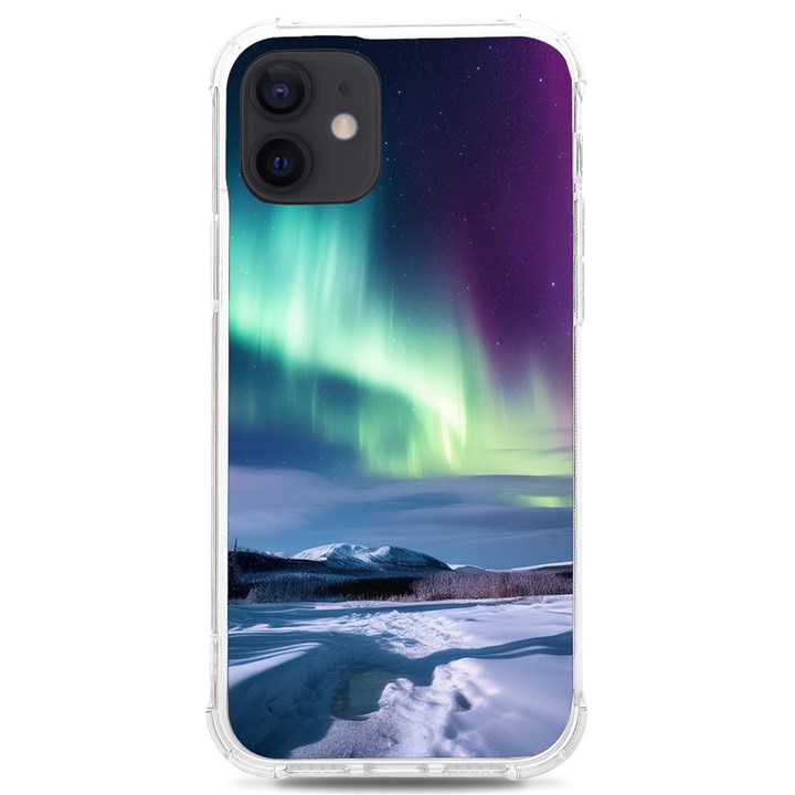 Northern Lights Aurora Night Nature iPhone 12/12 Pro TPU UV Print Case