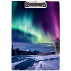 Northern Lights Aurora Night Nature A4 Acrylic Clipboard