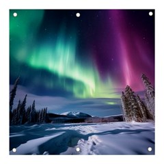 Northern Lights Aurora Night Nature Banner And Sign 3  X 3 