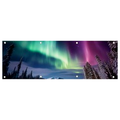 Northern Lights Aurora Night Nature Banner And Sign 9  X 3 